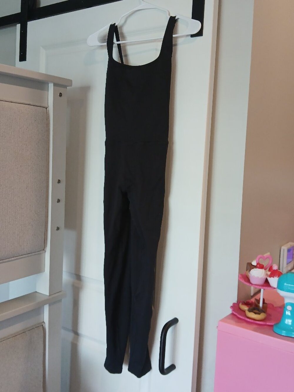 1 Yr. Women's Black All in Motion Pant Bodysuit